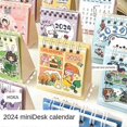 thumbnail image 1 of Bolsa de polipropileno 2024 Calendario de escritorio Decoración Regalo de placer Diseño de dibujos animados Escritorio pequeño Estilo aleatorio, 1 of 5