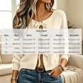 thumbnail image 3 of KICILVS Bow Tie Front Cardigan Women Long Sleeve Soft Knit Cropped Fit Sweater Elastic Cuffs Winter Bolero Top, 3 of 7