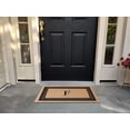 thumbnail image 4 of A1HC Natural Coir Monogrammed Entrance Door Mats, Durable Large Outdoor Rug, Non-Slip, Flock Doormat, Thin-Profile Heavy Duty Door Mat, Indoor Outdoor Front Door, High Traffic Areas, 18" X 30", 4 of 7