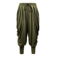 thumbnail image 4 of Angala Versatile ’s Casual Drawstring Linen Feels Loose Fit Tapered Comfort Pants For Everyday Wear Stylish Casual Men's Trousers, 4 of 7