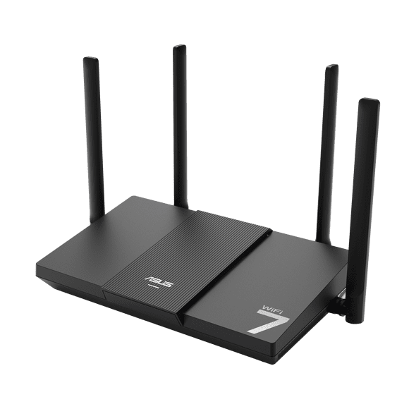 ASUS RT-BE50 Dual-band WiFi 7 (802.11be) Smart AiMesh Extendable Router, 3600 Mbps, 2.5G port, Up to 3 SSIDs for IoT Devices, Parental Controls & VPNs
