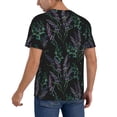 thumbnail image 2 of Lsque Lavender Flowers Pattern Mens Polo Golf Shirts Funny Graphics Shorts Sleeve Button Shirts Baseball T-shirt-3X-Large, 2 of 7