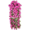 WODLLCAS Artifical Indoor/Outdoor Hanging Flowers, 33.5" Garden Plants