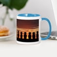 thumbnail image 3 of CafePress - Easter Island Moai At Sunrise Mugs - 11 oz Ceramic Mug - Novelty Coffee Tea Cup, 3 of 4