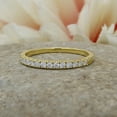 thumbnail image 3 of AFFY 0.33CT Moissanite Half Eternity Wedding Band Ring for Women in 14k Yellow Gold over Silver-7, 3 of 5