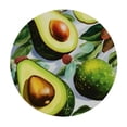 thumbnail image 2 of PIKWEEK  Round Fitted Tablecloth Avocado Fruits Leaves Pattern Table Cloth with Elastic Edged Waterproof Wipeable Round Table Cover for Patio Parties Outdoor Decor, 2 of 7