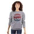 thumbnail image 3 of Gaming Makes Me Happy Unisex Plus Fleece Graphic Sweatshirt Brisco Brands 4X, 3 of 5