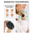 thumbnail image 4 of Reloj Inteligente Hwagol para Mujer Android iPhone con Llamadas IP68, 4 of 7