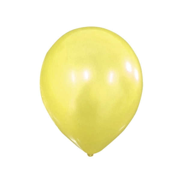 Inteprter 100 Uds 10 pulgadas 1,5g Globos de látex perlado fiesta de feliz cumpleaños boda adornos navideños Globo niños bolas de aire Globos Kits de decoración para fiestas amarillo Inteprter HA002049-22