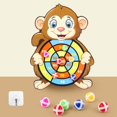 thumbnail image 3 of VONKY Exciting Kids Activity Safety Target Sticky Ball Board with 6 Balls Thrilling and Amusing monkey 1Set, 3 of 6