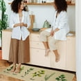 thumbnail image 6 of Herb Plant Rug Set- Sage/Parsley/Bay Leaves/Rosemary/Basil/Oregano Kitchen Rugs with Runner, Kitchen Mat Set of 2, Kitchen Decor Accessories Things, Floor Mat for Home Kitchen, 17x30 and 17x47 Inch, 6 of 7