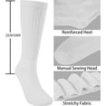 thumbnail image 2 of Crew Slouch Socks Women - Retro Scrunch Short Sock - Soft Solid Ankle Socks 3pairs, 2 of 6