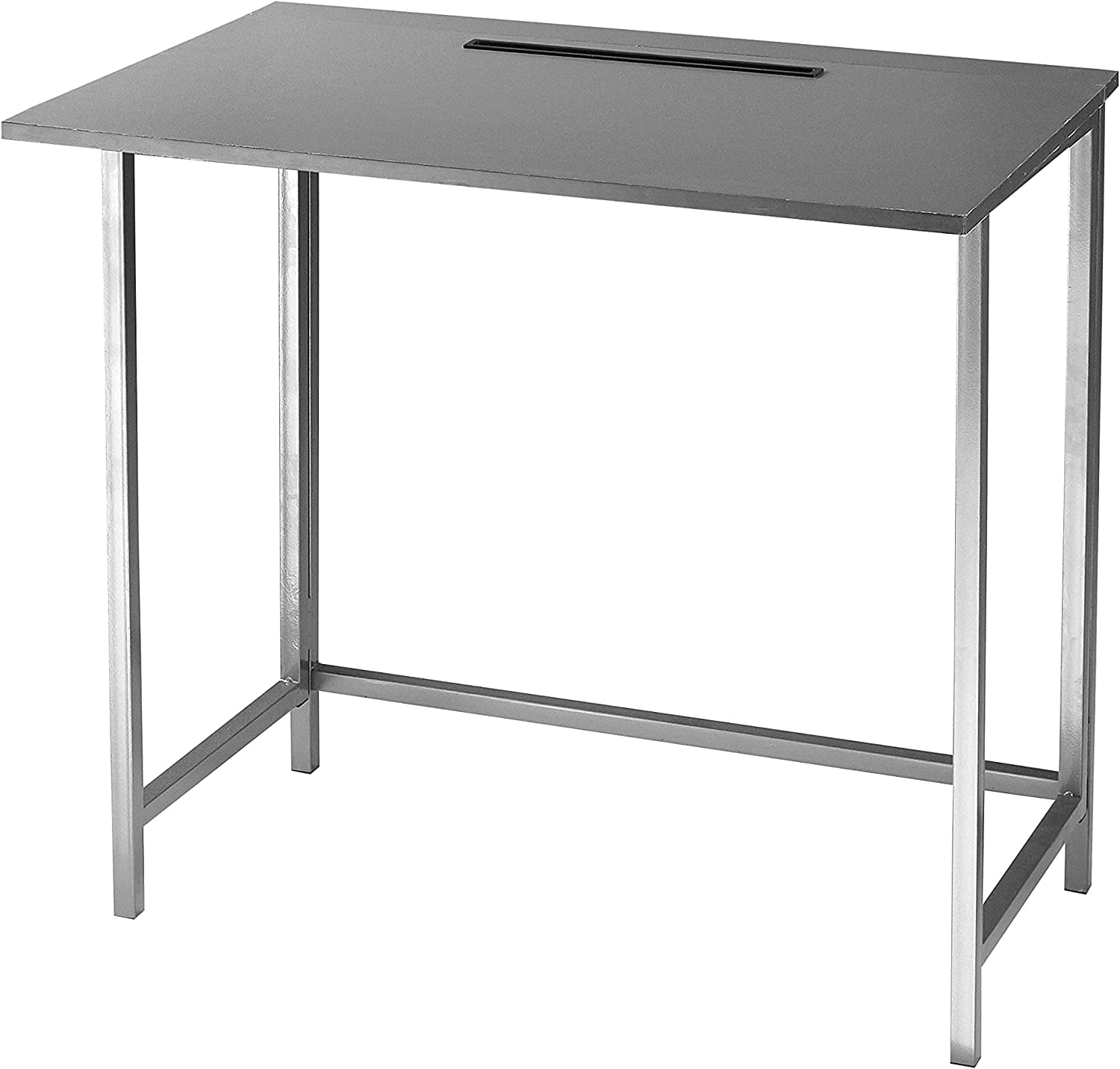 Heritage Kids Folding Desk with Tablot Slot, Grey