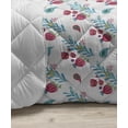 thumbnail image 3 of Floral Down Alternative Comforter, Vibrant and Doodle Style Illustration of Flowers on the Plain Background, Microfiber Quilt for All Season, 5 Sizes, Multicolor, by Ambesonne, 3 of 3