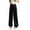 *Black, variant on High Waisted Draped Pants for Women, Narrow Wide Leg Floor Sweeping Trousers, Button Casual Trousers Black,Womens Plus S