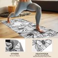 thumbnail image 4 of Pioneer Flower Floral Print Pattern Hot Yoga Mat Towel Non Slip for Hot Yoga - Quick-Drying Yoga Mat Cover with 4 Corner Pockets with Travel Bag - Hot Yoga Towel Non Slip 70"x26", 4 of 6