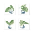 thumbnail image 1 of Great Art Now Plant Big Leaf Dark Green by Chris Paschke 4 Piece Canvas Art Set Each 14"W x 14"H, 1 of 5