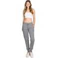 thumbnail image 2 of Reflex Womens Juniors High Rise Fleece Lined Jogger Sweatpants (Heather Charcoal, XL), 2 of 4