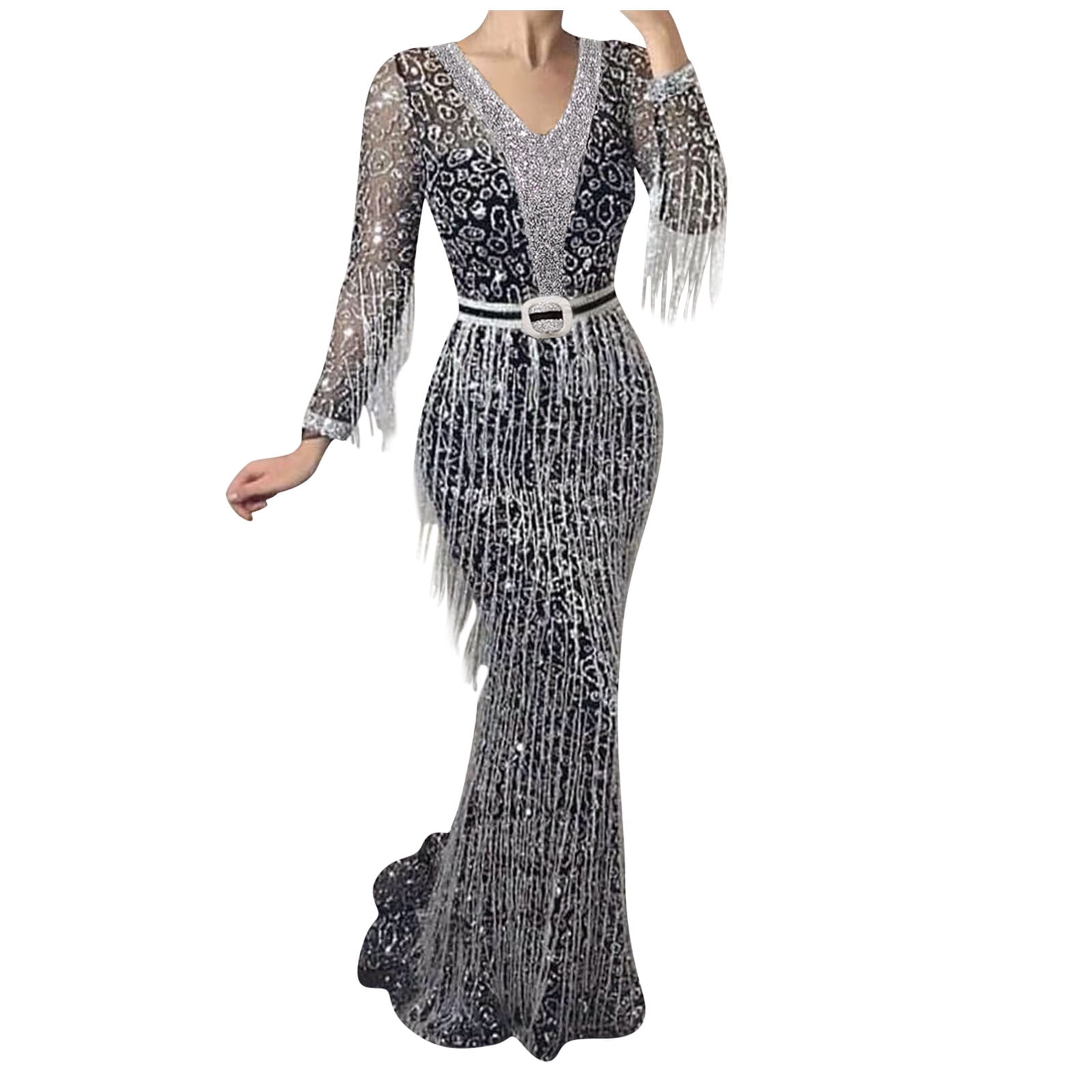 Ladies Fall Summer Long Sleeve Dress 