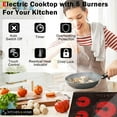 thumbnail image 6 of K&H German Designed 5 Burner 36 inch Built-in Kitchen Stove Top Electric Radiant Ceramic Kitchen Cooktop Touch Control 240V 9600W CE36-10208, 6 of 7