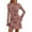 Dusty Pink, variant on Women's Fall Fashion Floral Long Sleeve Mini Dress Mesh Bodycon Short Party Date Night Going Out Dresses