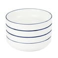 thumbnail image 5 of Mainstays Blue Rim Round Ceramic Din Bowl, 38.9 oz, 5 of 8
