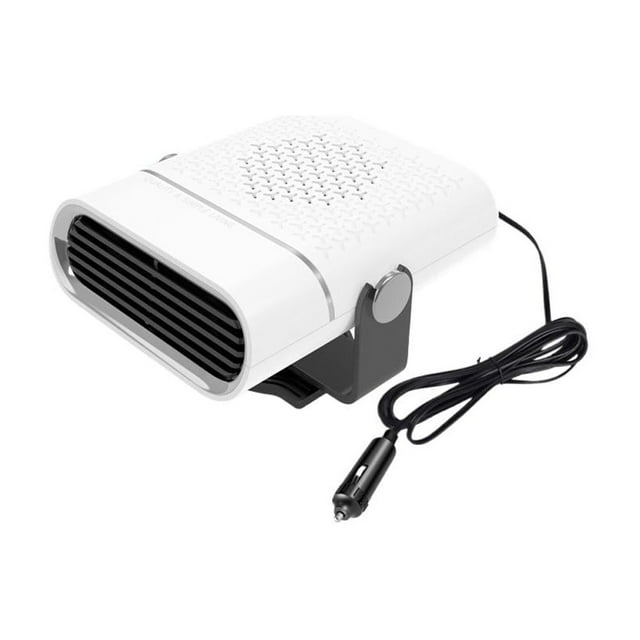 12V 120W Portable Car Heater & Defroster, 360° Rotating Warm Air Blower with Fast Heating & Cooling Function, Plug-in Auto Fan for Windshield Defogging & Interior Temperature Control