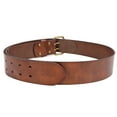 thumbnail image 3 of TOURBON Thick Genuine Leather Heavy Duty Waist Belts Tools Men's Belt Workshop Belts 82.5-120cm Woodworker Electrician Brown, 3 of 8