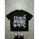 thumbnail image 1 of Men Casual Classic Fashion Street Style Silhouette Graphic English Letter Sports Short Sleeve T-Shirt, Suitable For Summer Graphic Tees Rising Star Shirt Black Graphic Tee, 1 of 6