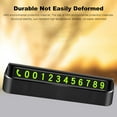 thumbnail image 2 of Car Temporary Parking Card Hidden Luminous Mobile Phone Number Plate for Automotive Interior Accessories (Black) Reversible Phone Number Plate, 2 of 8