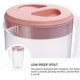 thumbnail image 4 of Recipiente para bebidas de gran capacidad de 2600 ml, resistente al calor, jarra de agua fría, jarra de plástico para jugo, tetera doméstica (rosa), 4 of 8