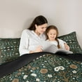 thumbnail image 5 of Homewish Teenagers Rustic Flowers 3 Pieces Queen Comforter Set,Chic Floral Blossoms Ultra Soft Bedding Sets,Vintage Exotic Style Bedding Comforter Set Breathable,Luxury Bedroom Decor,Reversible, 5 of 8
