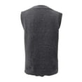 thumbnail image 3 of Vedolay Womens Sweater Vest Women's Knitted Loose Vest Spring Fall Plus Size V-neck Sweater Top,Dark Gray One Size, 3 of 4