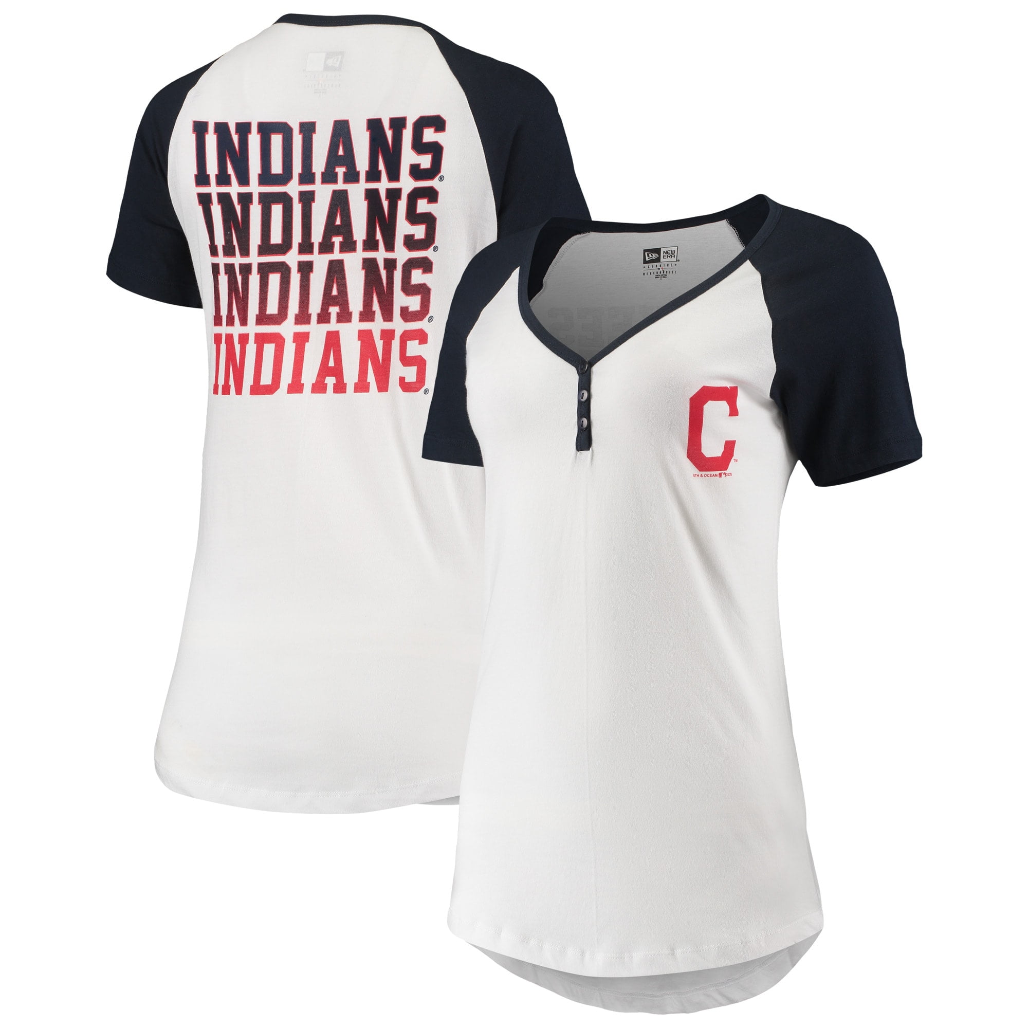 white cleveland indians shirt