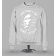 thumbnail image 2 of S4E Men's Martin Luther King Jr. Silence is Betrayal Crewneck Sweatshirt X-Large Sports Grey, 2 of 4