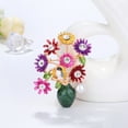 thumbnail image 5 of Grofry Women Flower Vase Rhinestone Inlaid Brooch Pin Corsage Lapel Jewelry, 5 of 8