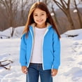 thumbnail image 7 of CPNG Boys Girls Sherpa Lined Zip Up Hoodie Kids Fleece Jacket Thick Coat with Hood and Front Pockets Casual Hooded Sweatshirt Trendy Clothing Fall Winter Warm Outerwear, 7 of 7