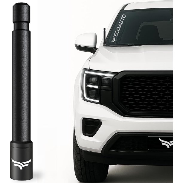 - Antena universal corta para camión de 5 pulgadas, antirrobo y lavado de automóvil, accorios para camion para Ford, Dodge, GMC, Chevy, Jeep (2007+) - Ditch The Whip para un aspecto