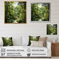 thumbnail image 4 of Designart "Tranquil Bamboo Jungle I" Floral Framed Wall Art - Green Bamboo Hallway Framed Wall Art Decor, 4 of 6