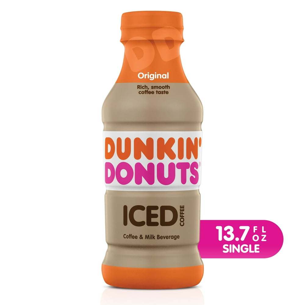Dunkin' Donuts Original Iced Coffee Bottle, 13.7 fl oz