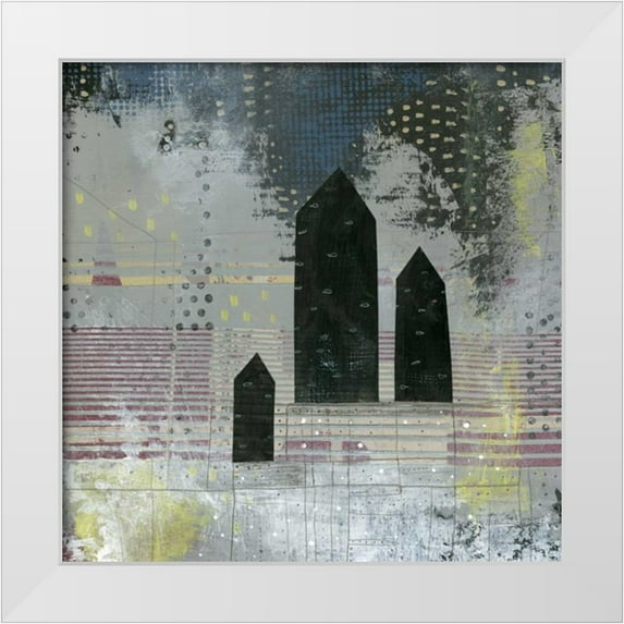 Ogren, Sarah 20x20 White Modern Wood Framed Museum Art Print Titled - City Life