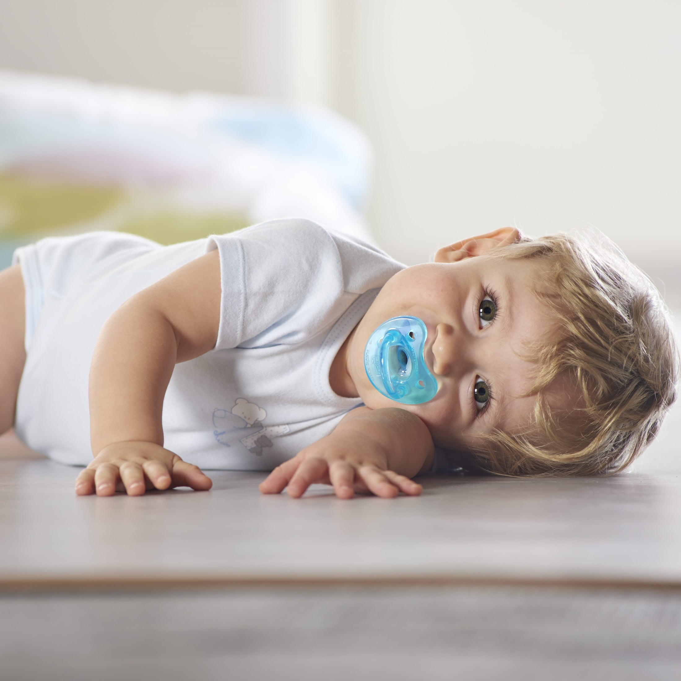 Chicco PhysioForma® One-Piece Silicone Pacifier, 16-24m, 2pk – Teal