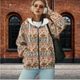thumbnail image 4 of Garronmavis Vintage Aztec Women Fall Sweaters Hoodies Zip Up Long Sleeve Shirts Clothes Loose Comfy Women Oversized Sweatshirts Stylish Smooth Hoodies for Womens, 4 of 7