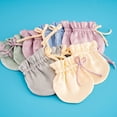 thumbnail image 2 of Mulberry Silk Baby Mittens with String 0-6 Months, Newborn no Scratch Gloves for Baby Boys Girls, Organic Silk Eczema Mittens, 2 of 4