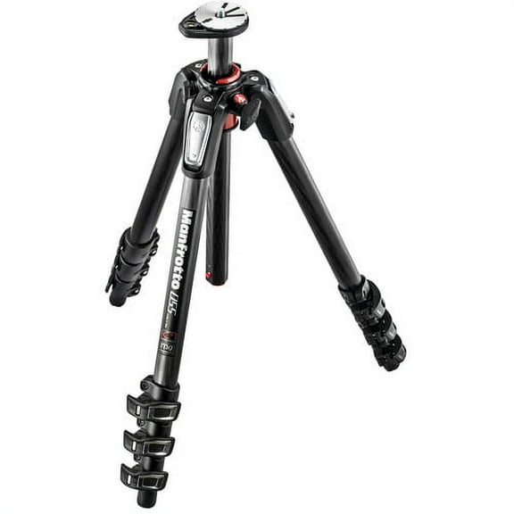 Manfrotto MT055CXPRO4 055 Carbon Fiber 4-Section Tripod with Horizontal Column (Black)
