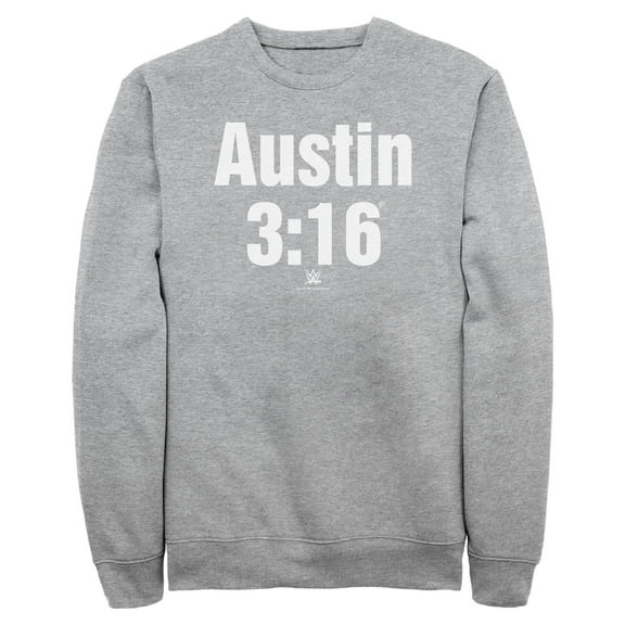Mens WWE Stone Cold Steve Austin 3:16 White Logo Sweatshirt