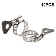 thumbnail image 4 of 10PCS Jubilee Clips Stainless Steel Hose Clip Hose Clamp Worm Drive Hose Clip, 4 of 11