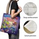 thumbnail image 3 of Superthings Bolso de tela con estampado de lienzo para mujer, bolsa de compras reutilizable y estética, con cremallera interior, regalo para mujer, 35 × 40 cm., 3 of 6