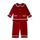 thumbnail image 4 of Pijamas de terciopelo rojo para niños, conjuntos de pijamas navideños a juego para la familia, para bebés, niños y niñas, 4 of 5