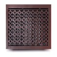 thumbnail image 1 of Cast Iron Floor Vent Register 12″ x 12″ – Heavy-Duty Tudor Mushroom Design, Handcrafted Rust-Free Air Vent Cover with Adjustable Damper – Powder Coated Repaintable for Floors & Walls, 1 of 9